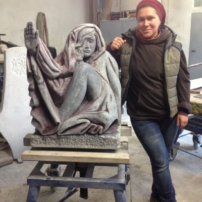 Nicola Bohnen die Skulptur ist fertig