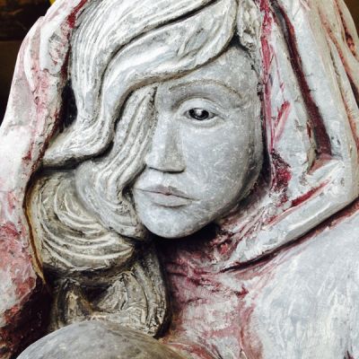 Skulptur Angi 5 Antik aus belgisch Granit