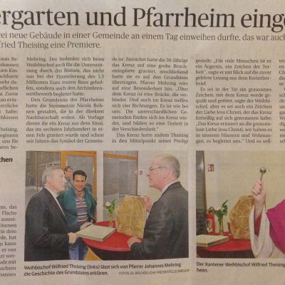 Kindergarten und Pfarrheim eingeweiht